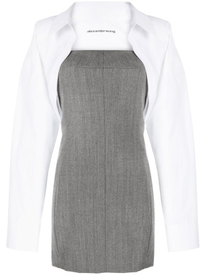 

Layered shirt minidress, Alexander Wang Layered shirt minidress