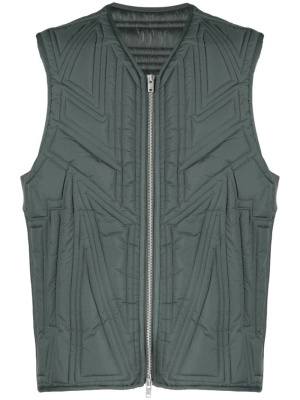 

Quilted zip-up gilet, Y-3 Quilted zip-up gilet