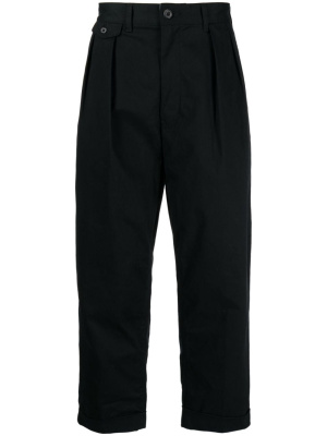 

2Pleats cotton cropped trousers, BEAMS PLUS 2Pleats cotton cropped trousers