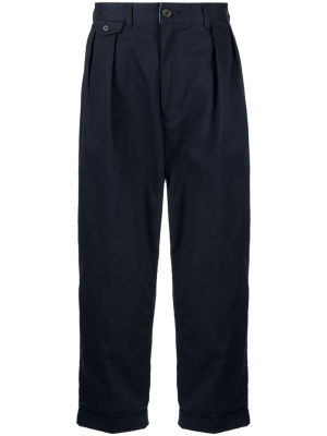 

2Pleats cotton cropped trousers, BEAMS PLUS 2Pleats cotton cropped trousers