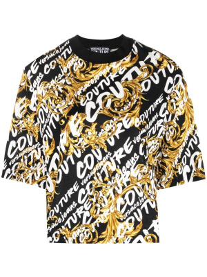 

Garland logo-print T-shirt, Versace Jeans Couture Garland logo-print T-shirt