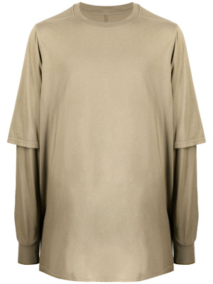 

Layered cotton sweatshirt, Rick Owens DRKSHDW Layered cotton sweatshirt
