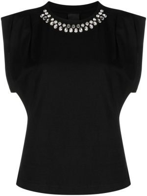 

Crystal-embellished cotton T-shirt, PINKO Crystal-embellished cotton T-shirt