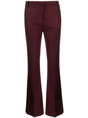 

Plaid-check flared trousers, PINKO Plaid-check flared trousers