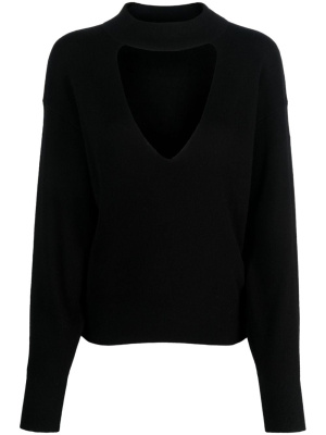

High-neck cut-out jumper, IRO High-neck cut-out jumper