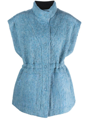 

Brushed drawstring gilet, IRO Brushed drawstring gilet