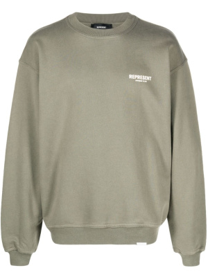 

Logo-print cotton sweatshirt, Represent Logo-print cotton sweatshirt