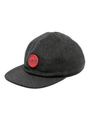 

Logo-patch cashmere-blend cap, Giorgio Armani Logo-patch cashmere-blend cap