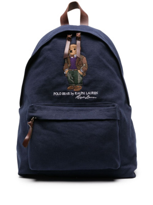 

Polo Bear-motif cotton backpack, Polo Ralph Lauren Polo Bear-motif cotton backpack