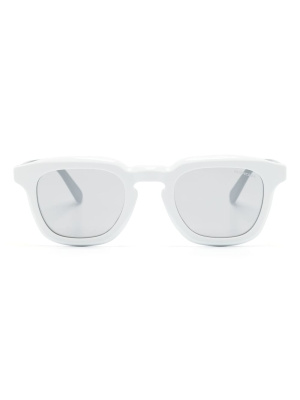 

Logo-plaque round-frame sunglasses, Moncler Eyewear Logo-plaque round-frame sunglasses