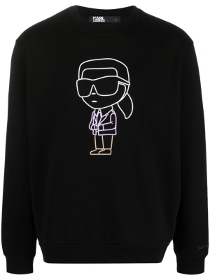 

Ikonik Karl motif sweatshirt, Karl Lagerfeld Ikonik Karl motif sweatshirt