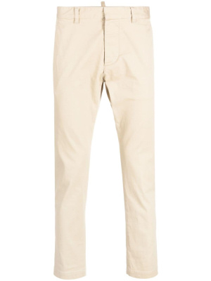 

Low-rise slim-fit cotton chinos, Dsquared2 Low-rise slim-fit cotton chinos