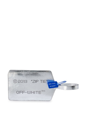 

Medium Zip Tie card case, Off-White Medium Zip Tie card case