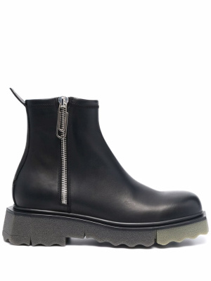 Zip-fastening sponge ankle boots, Off-White Zip-fastening sponge ankle boots