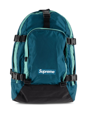

Logo-patch panelled backpack, Supreme Logo-patch panelled backpack