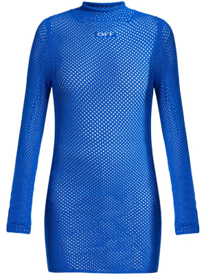 

Netted logo-print minidress, Off-White Netted logo-print minidress