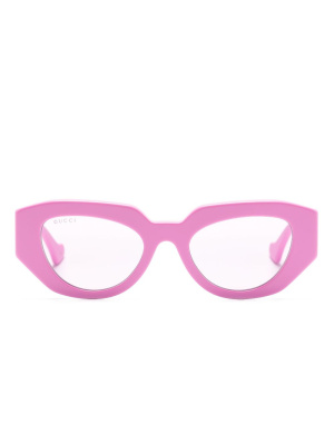 

Gene GG oval-frame sunglasses, Gucci Eyewear Gene GG oval-frame sunglasses