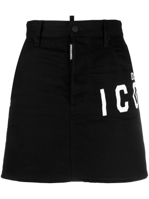 

Embroidered denim skirt, Dsquared2 Embroidered denim skirt
