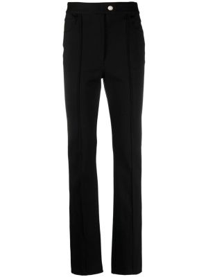 

Slit-hem cotton slim trousers, Helmut Lang Slit-hem cotton slim trousers