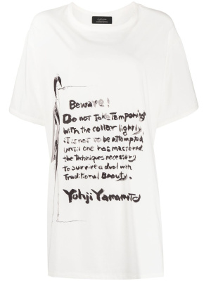 

Print short-sleeve T-shirt, Yohji Yamamoto Print short-sleeve T-shirt