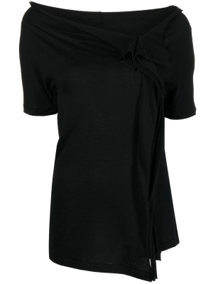 

Draped short-sleeve top, Yohji Yamamoto Draped short-sleeve top