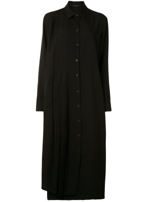 

Pleated shirt dress, Yohji Yamamoto Pleated shirt dress