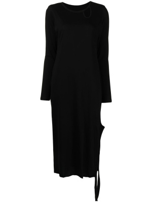 

Cut out-detail maxi dress, Yohji Yamamoto Cut out-detail maxi dress