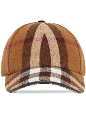 

Check-print baseball cap, Burberry Check-print baseball cap