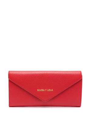 

Logo-lettering leather wallet, Bimba y Lola Logo-lettering leather wallet
