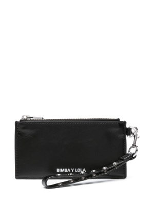 

Logo-print leather wallet, Bimba y Lola Logo-print leather wallet