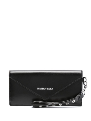 

Logo-print leather wallet, Bimba y Lola Logo-print leather wallet