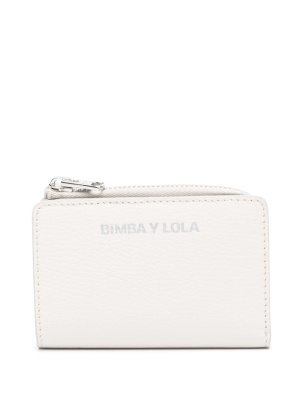 

Logo-print leather wallet, Bimba y Lola Logo-print leather wallet