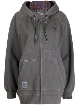 

Logo-patch cotton hoodie, AAPE BY *A BATHING APE® Logo-patch cotton hoodie