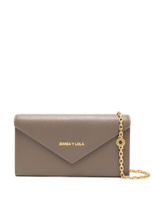 

Logo-debossed leather wallet, Bimba y Lola Logo-debossed leather wallet