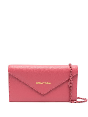 

Logo-lettering leather wallet, Bimba y Lola Logo-lettering leather wallet