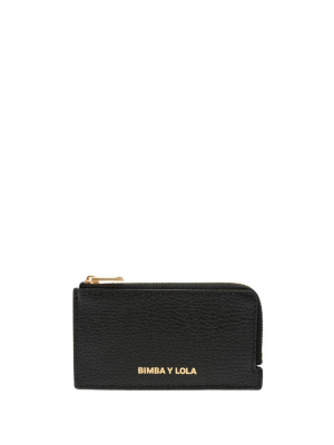 

Mini debossed-logo leather purse, Bimba y Lola Mini debossed-logo leather purse