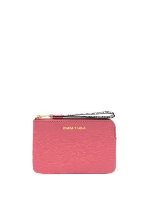 

Logo-lettering leather wallet, Bimba y Lola Logo-lettering leather wallet