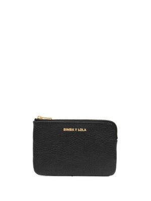 

Logo-lettering leather card holder, Bimba y Lola Logo-lettering leather card holder