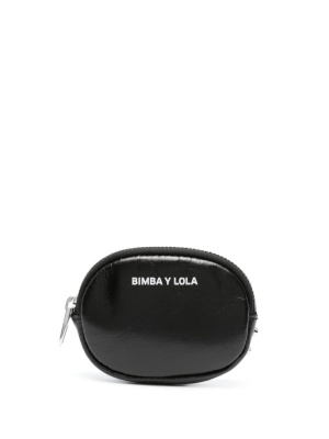 

Logo-print leather purse, Bimba y Lola Logo-print leather purse
