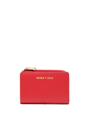 

Logo-lettering leather wallet, Bimba y Lola Logo-lettering leather wallet