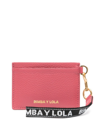 

Logo-lettering leather card holder, Bimba y Lola Logo-lettering leather card holder