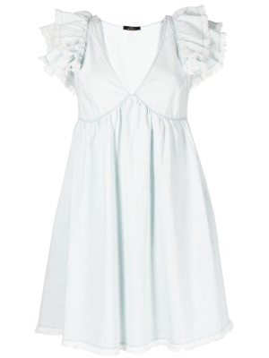 

Frayed V-neck dress, TWINSET Frayed V-neck dress