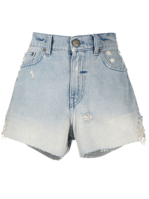 

Ripped-detail shorts, TWINSET Ripped-detail shorts