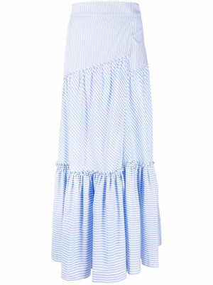 

Stripe-print high-waisted skirt, TWINSET Stripe-print high-waisted skirt