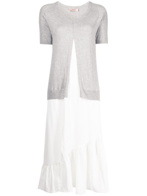 

Layered-effect midi dress, TWINSET Layered-effect midi dress