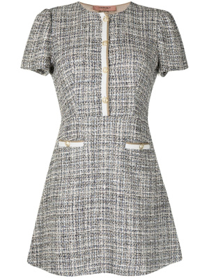 

Short-sleeve tweed mini dress, TWINSET Short-sleeve tweed mini dress