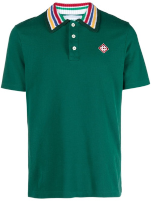 

Knitted-collar polo shirt, Casablanca Knitted-collar polo shirt