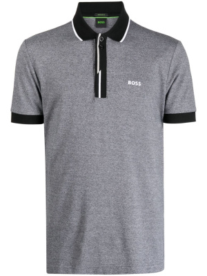 

Logo-embroidered piqué polo shirt, BOSS Logo-embroidered piqué polo shirt