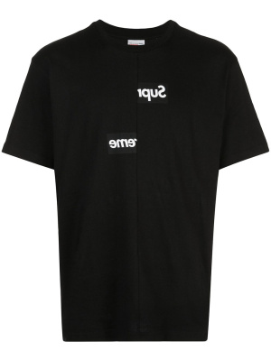 

X CDG split logo T-shirt, Supreme X CDG split logo T-shirt