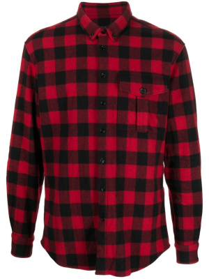 

Check-pattern wool-blend shirt, Dsquared2 Check-pattern wool-blend shirt